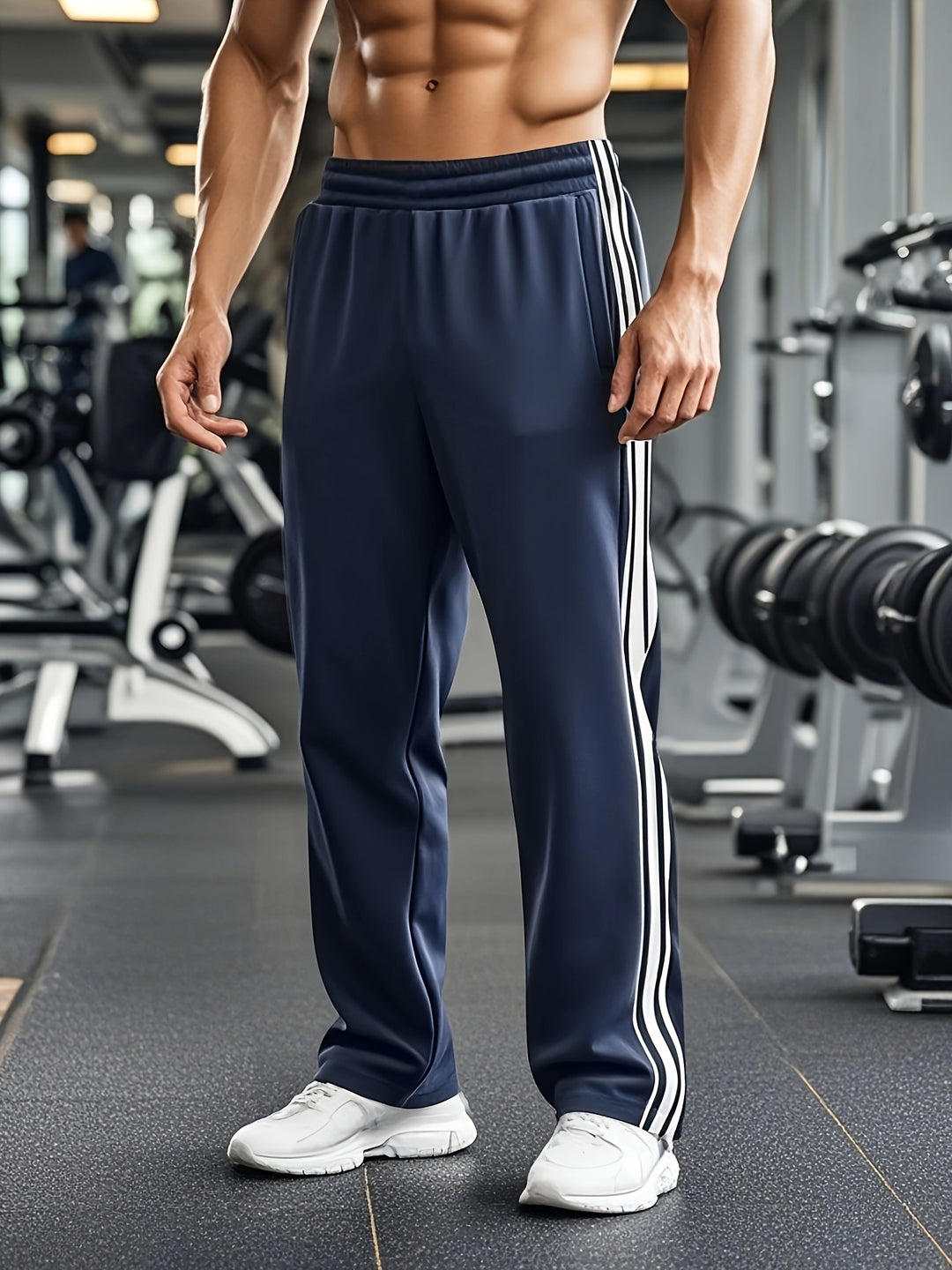 Heren Sportbroek FlexRun – Ademend Trainingsmodel met Trekkoord Taille