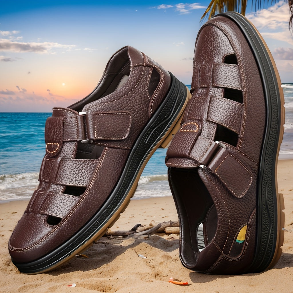 Heren Zomersandalen LeerComfort – Ademend, Antislip en Duurzaam