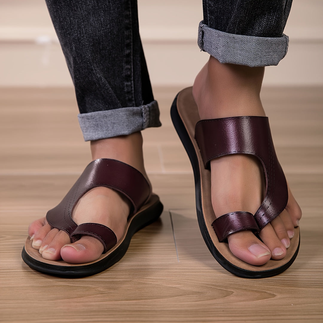 Vintage Heren Slippers – Antislip Zool – Lichtgewicht & Ademend – Casual Zomer Schoenen