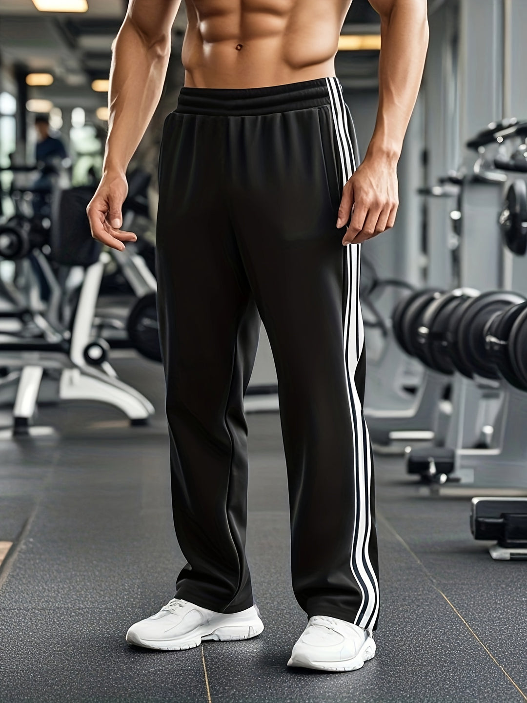 Heren Sportbroek FlexRun – Ademend Trainingsmodel met Trekkoord Taille