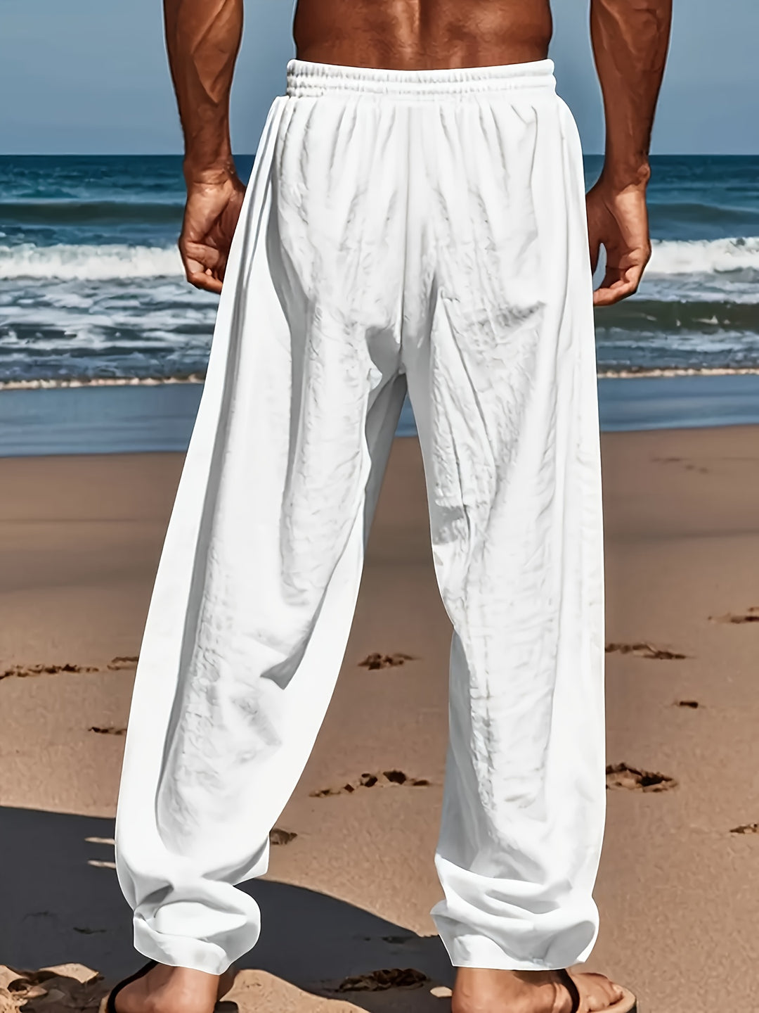 Heren Broek LinnenBreeze – Ademend, Verstelbaar en Casual Comfort