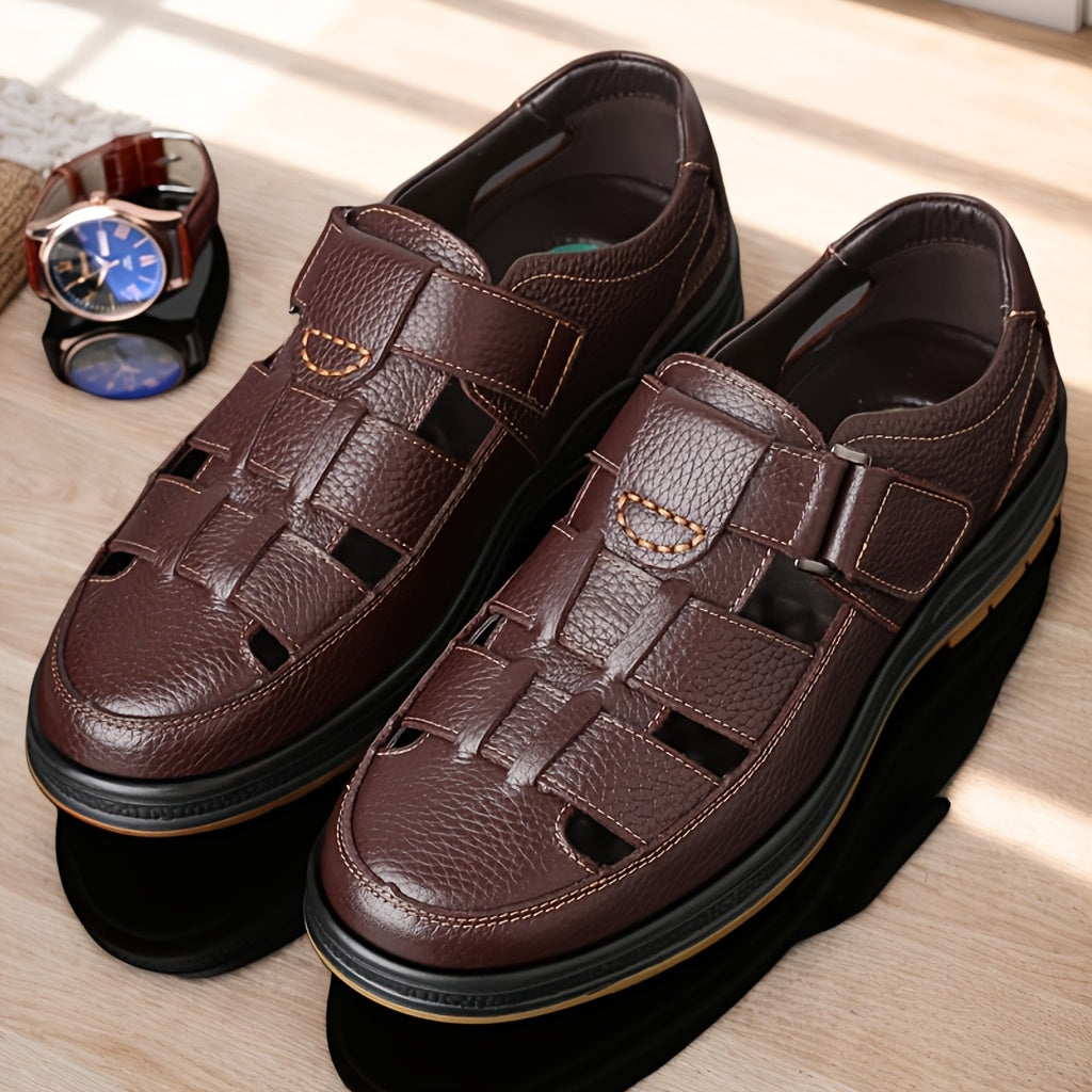 Heren Zomersandalen LeerComfort – Ademend, Antislip en Duurzaam