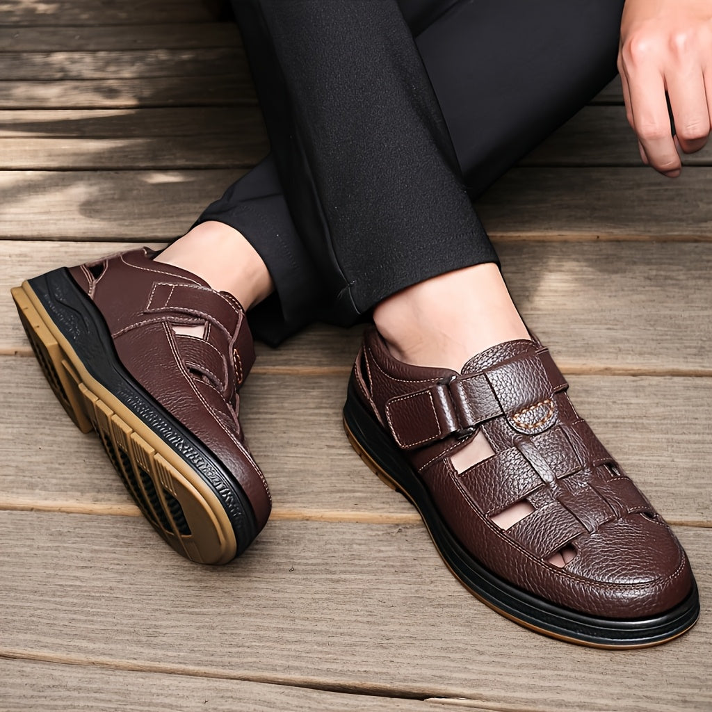 Heren Zomersandalen LeerComfort – Ademend, Antislip en Duurzaam