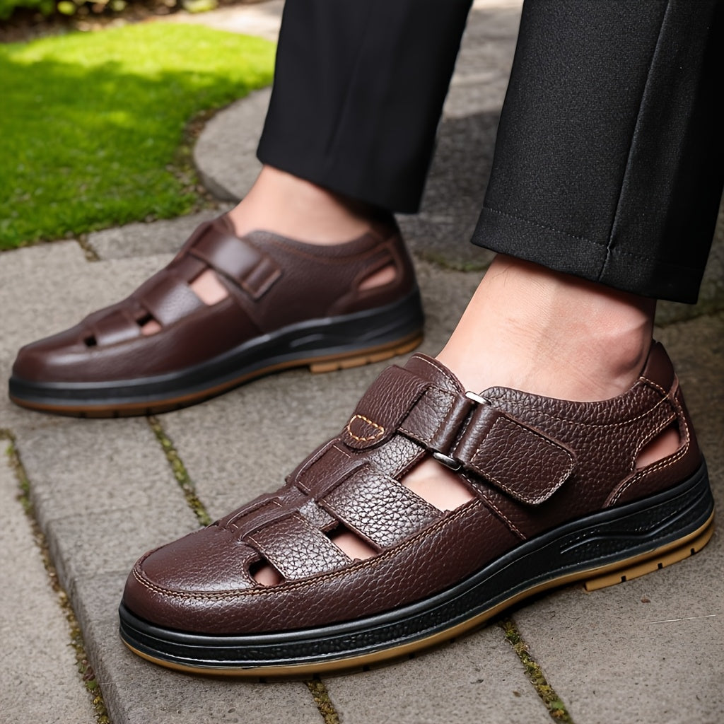 Heren Zomersandalen LeerComfort – Ademend, Antislip en Duurzaam