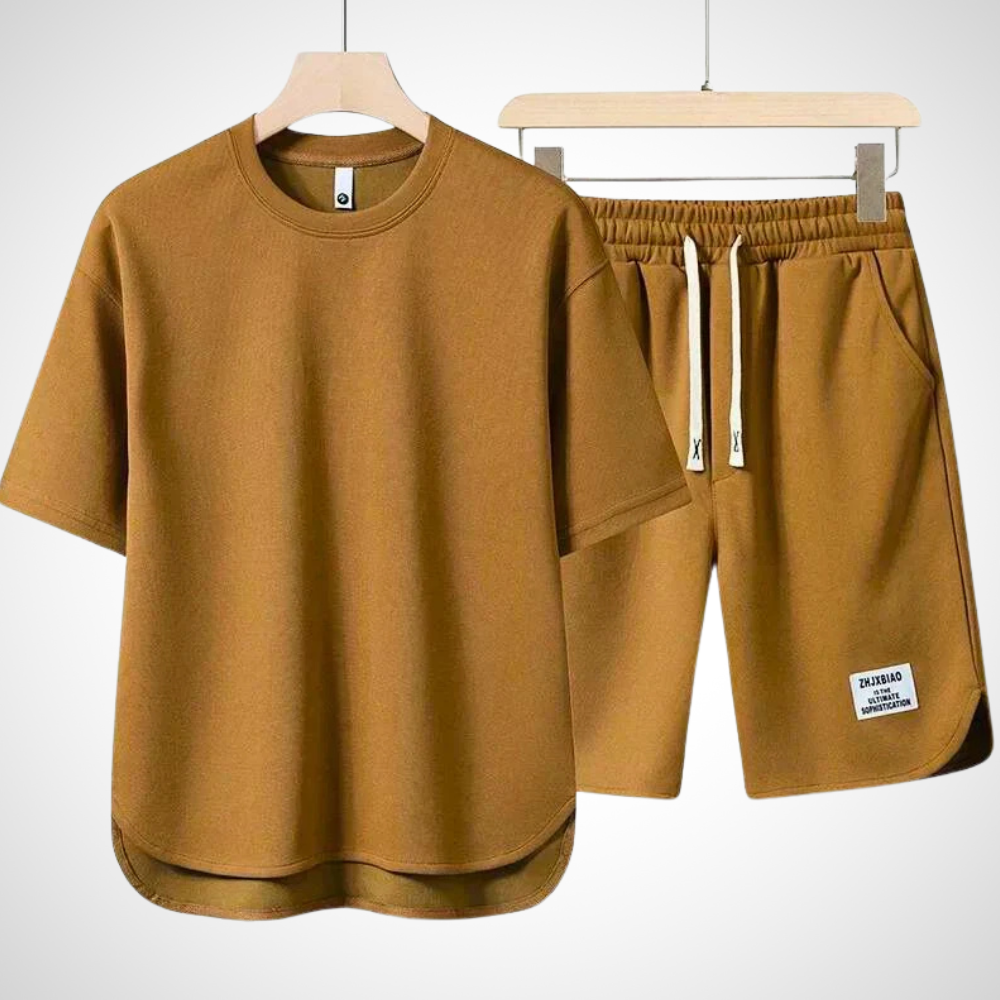 RelaxWear Heren Zomerset met Oversized T-shirt en Comfortshort