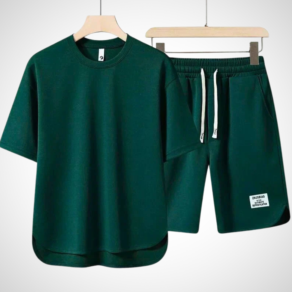 RelaxWear Heren Zomerset met Oversized T-shirt en Comfortshort