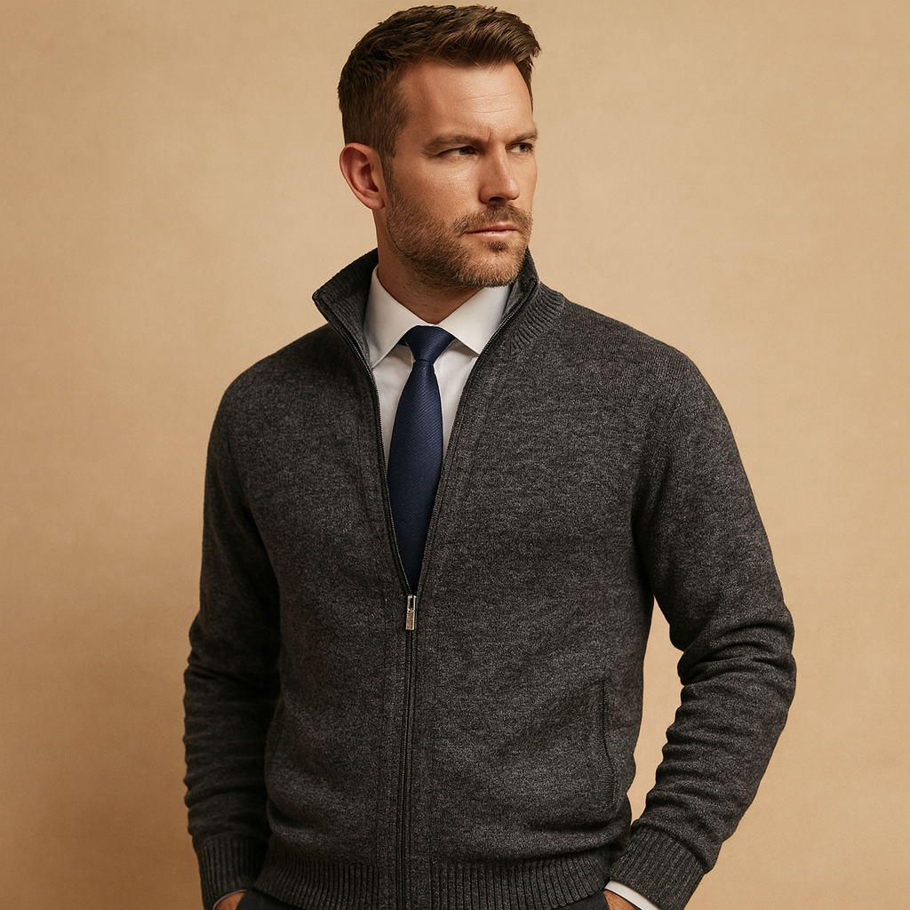 Heren Vest met Rits – Comfortabel en Stijlvol Milan Design