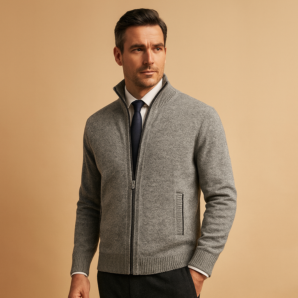 Heren Vest met Rits – Comfortabel en Stijlvol Milan Design