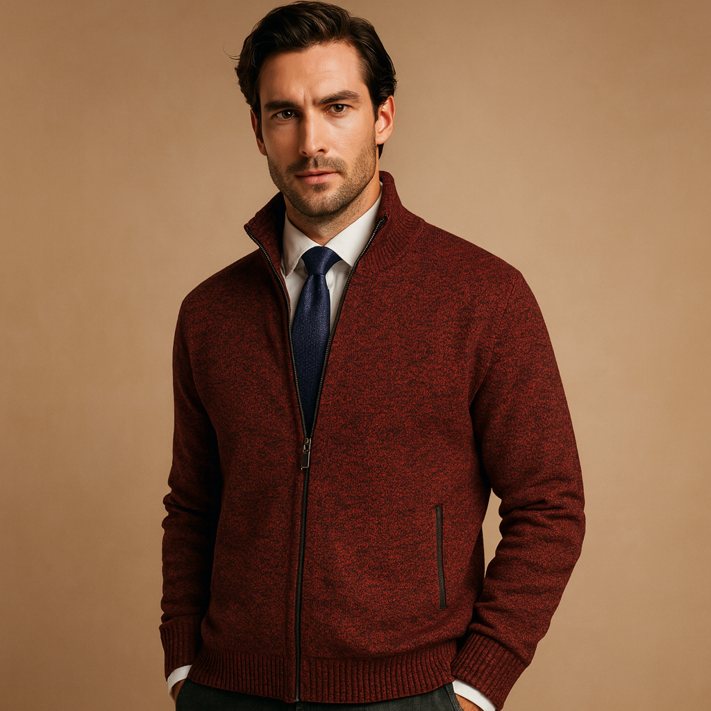 Heren Vest met Rits – Comfortabel en Stijlvol Milan Design