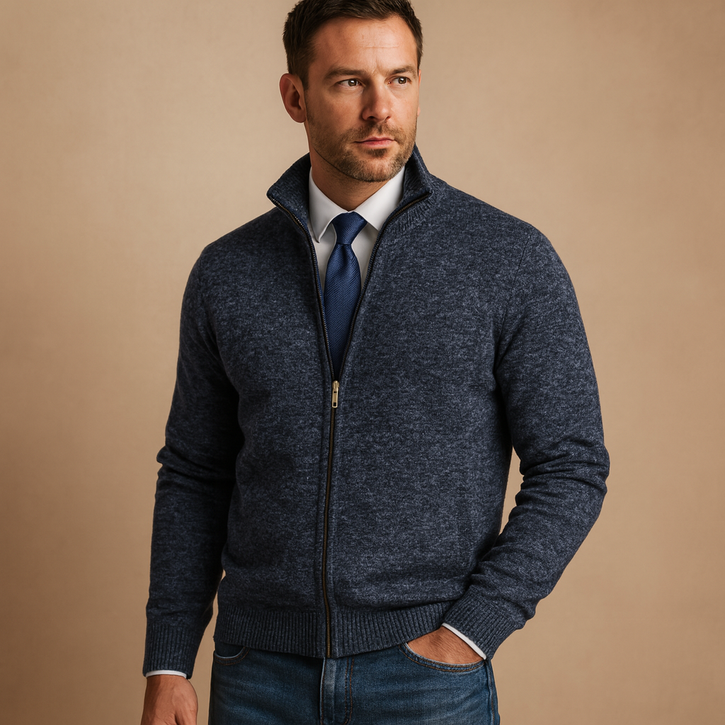 Heren Vest met Rits – Comfortabel en Stijlvol Milan Design