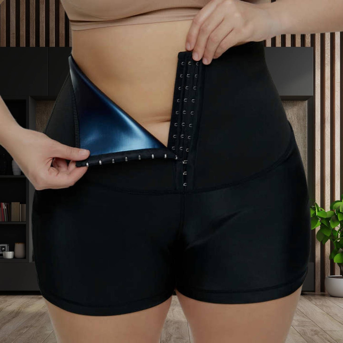 ZweetFit TailleVormer – Hoge Taille Sauna Legging met Tailletrainer voor Vrouwen