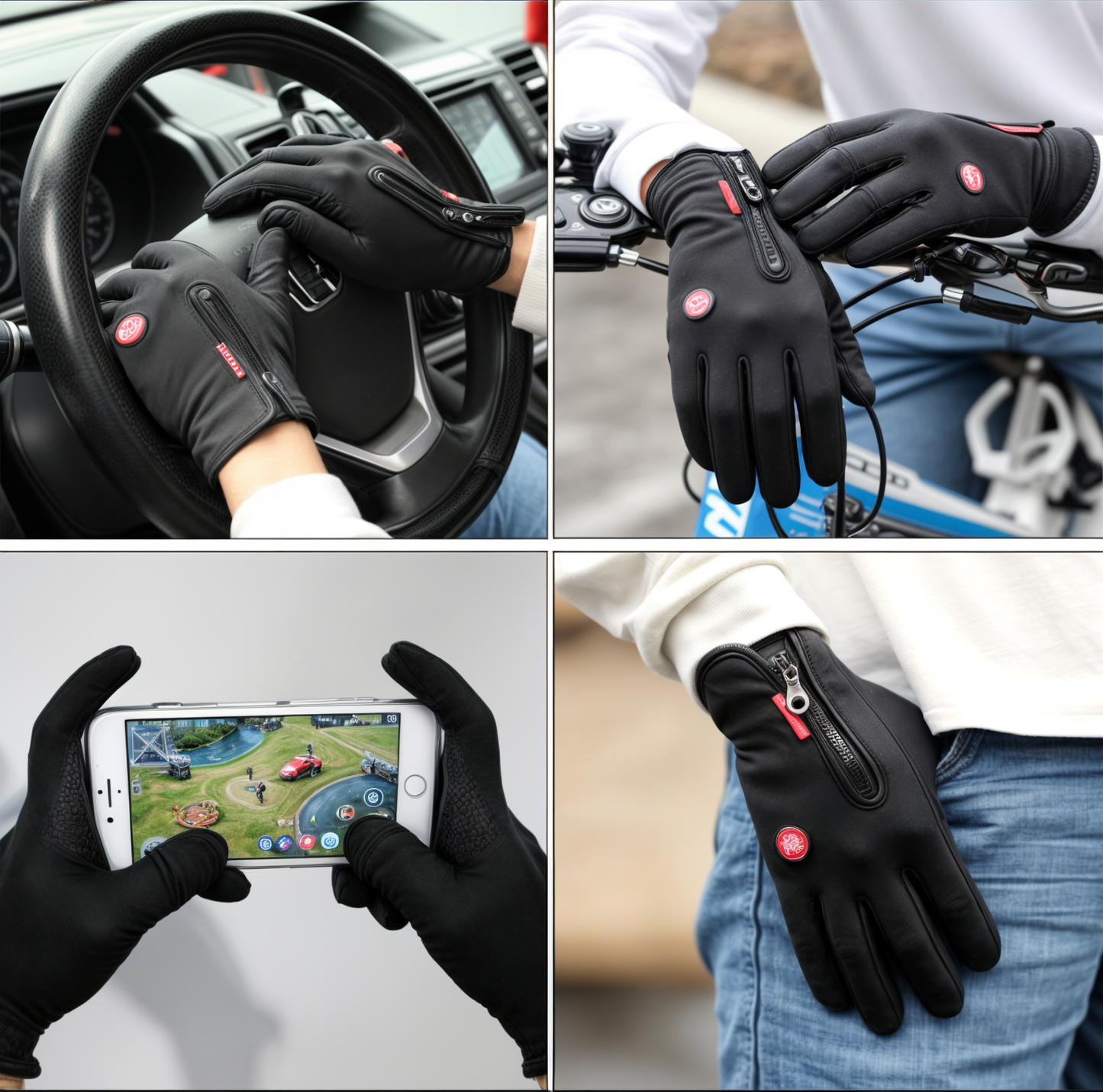Winddichte Thermische Handschoenen – Met Touchscreen en Antislip