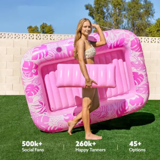 SunLounge Opblaasbaar Zonnezwembad – Comfortabel Ligbad voor Tuin of Balkon