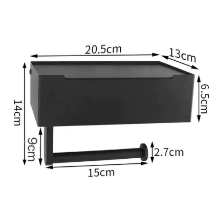 Multifunctionele Toiletrolhouder Aristo – Luxe RVS Ontwerp met Opbergvak