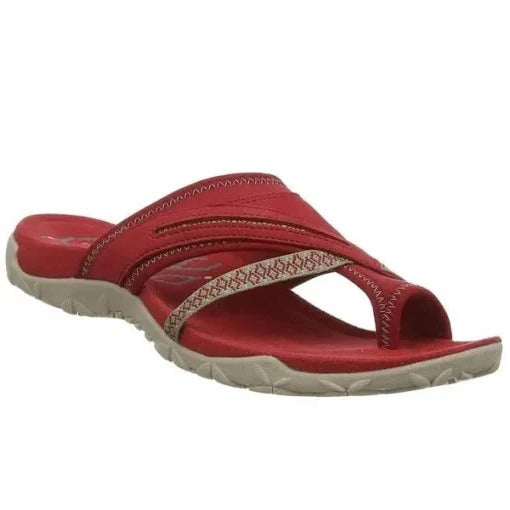 ComfortStep Dames Instap Sandalen – Cross-Strap Flip Flops met Ergonomisch Voetbed