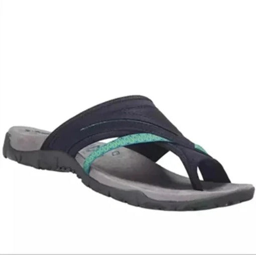 ComfortStep Dames Instap Sandalen – Cross-Strap Flip Flops met Ergonomisch Voetbed