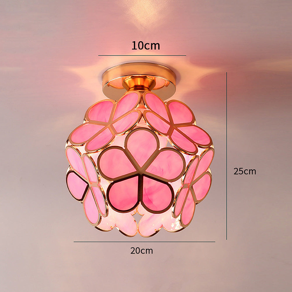 LumiFlora – Bloemvormige Kristallen Plafondlamp met Warm Licht