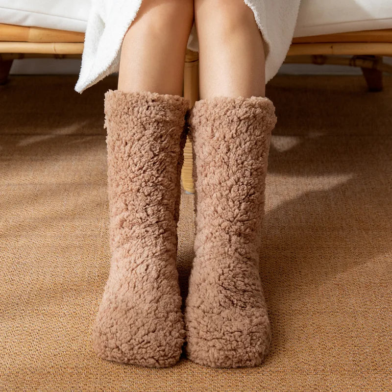 Warme Wintersokken – Superzachte Fluwelen Huissokken voor Dames en Heren