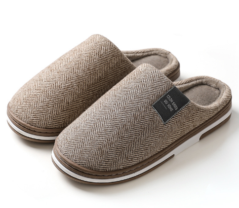 Heren Pantoffels met Antislip Zool – Warme en Comfortabele Pluche Sloffen