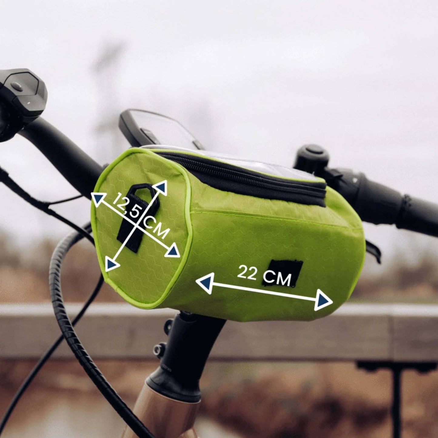 Waterdichte Fietstas Met Telefoonvenster – Verstelbare Stuur Tas