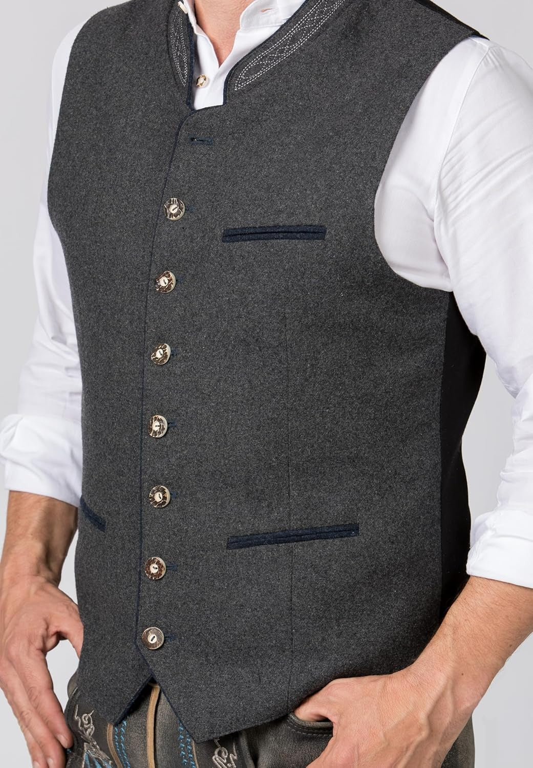 Traditioneel Heren Gilet – Beiers Design voor Feesten en Formele Gelegenheden