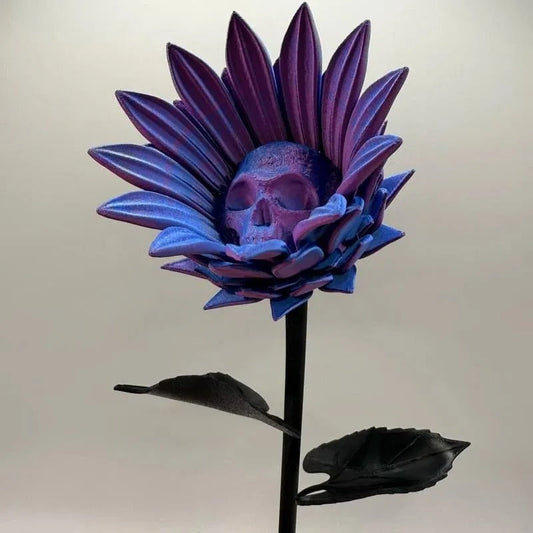 Mystieke Zonnebloem Sculptuur – Kleurrijk 3D Ontwerp voor Interieur en Decoratie