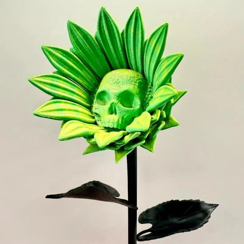 Mystieke Zonnebloem Sculptuur – Kleurrijk 3D Ontwerp voor Interieur en Decoratie