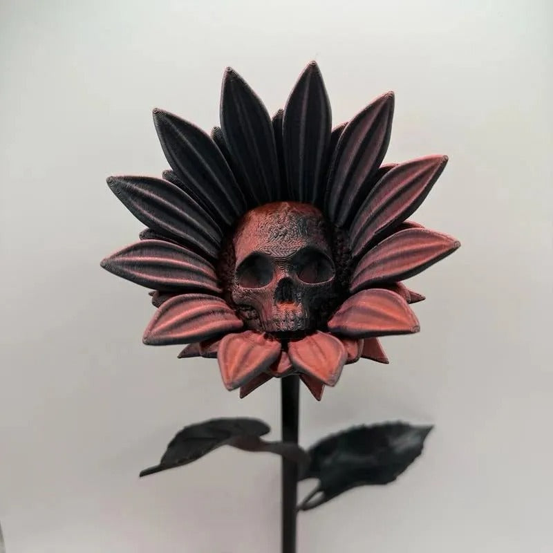 Mystieke Zonnebloem Sculptuur – Kleurrijk 3D Ontwerp voor Interieur en Decoratie