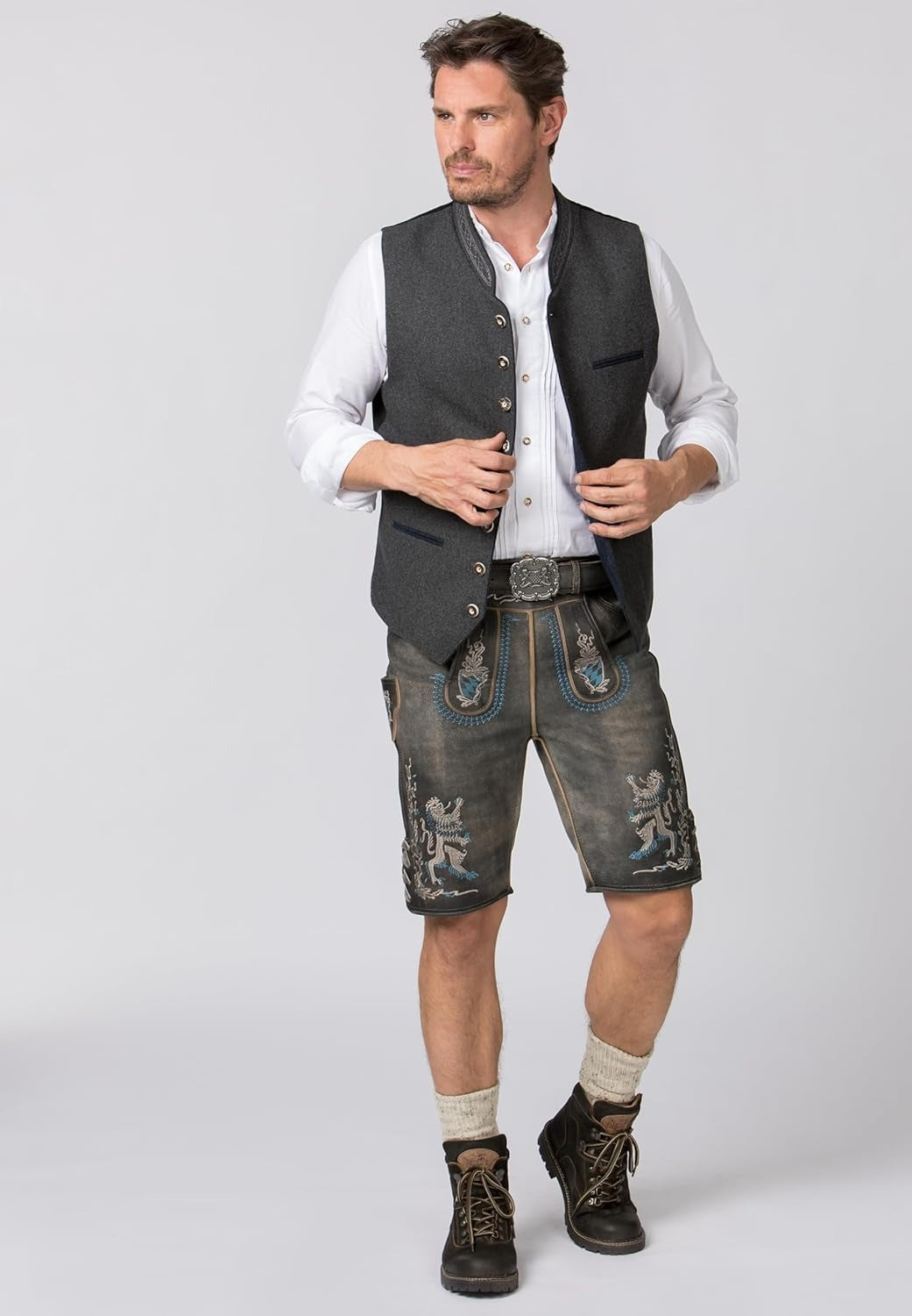 Traditioneel Heren Gilet – Beiers Design voor Feesten en Formele Gelegenheden