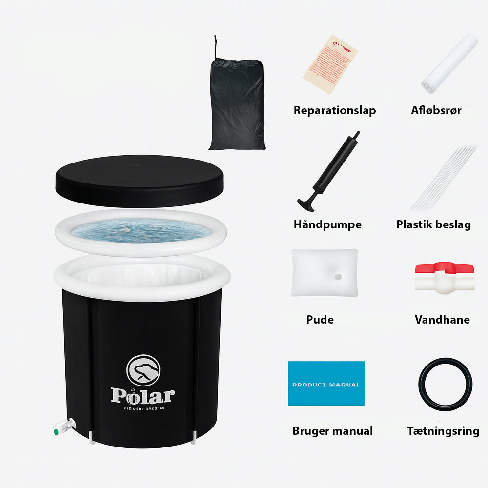 IJsbad met isolatie – 350L, slijtvast PVC