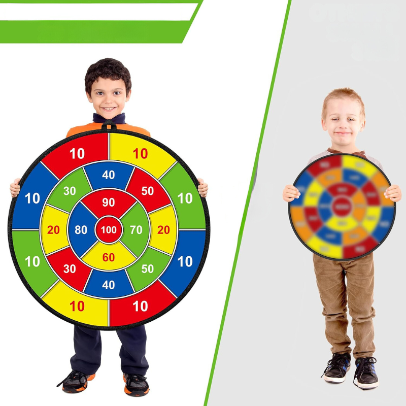 Dubbelzijdig KinderDart – Groot Veilig Dartbord voor Binnen & Buiten