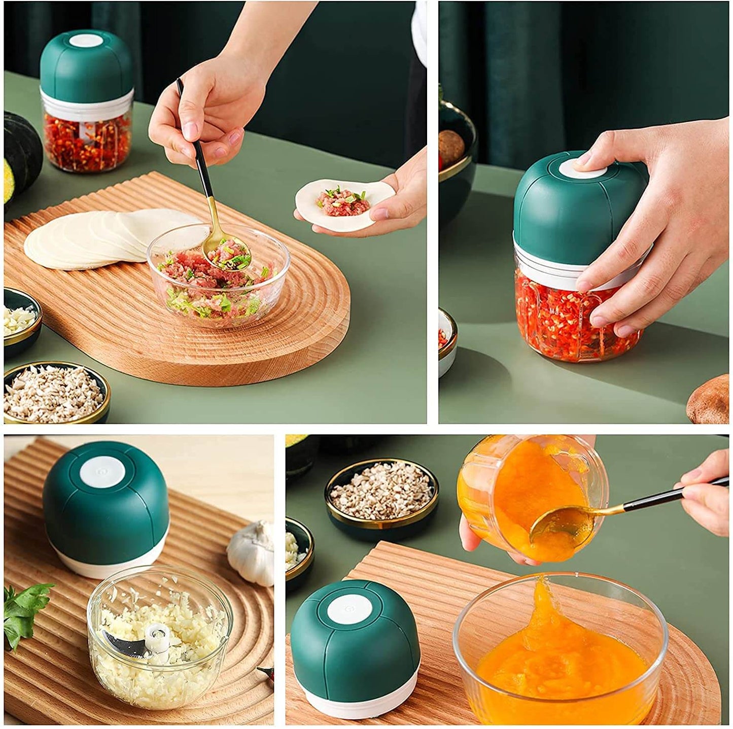 ChopEase Elektrische Knoflookpers – USB-oplaadbaar – Compact & Krachtig – 250ml