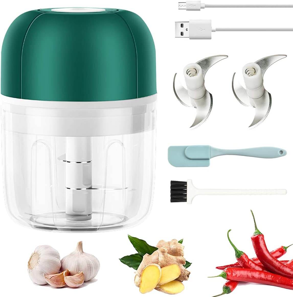 ChopEase Elektrische Knoflookpers – USB-oplaadbaar – Compact & Krachtig – 250ml