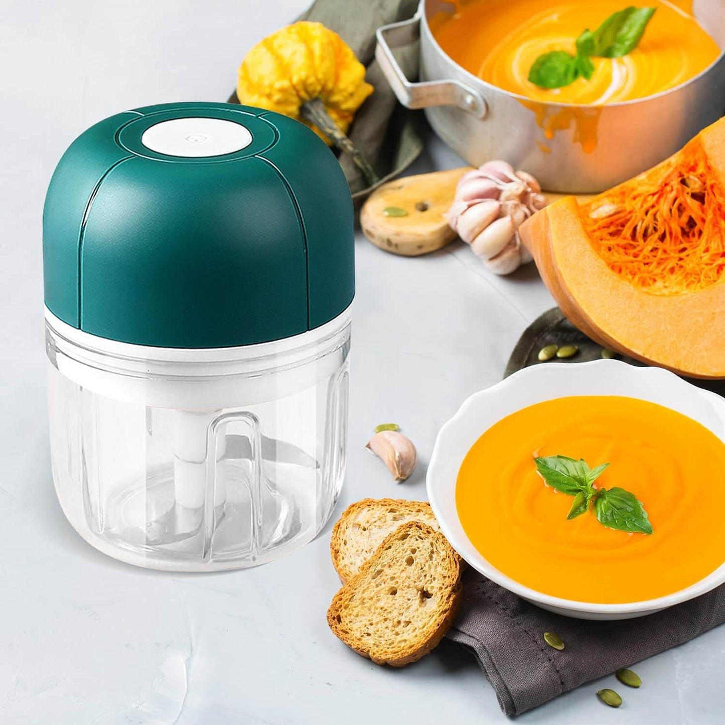 ChopEase Elektrische Knoflookpers – USB-oplaadbaar – Compact & Krachtig – 250ml
