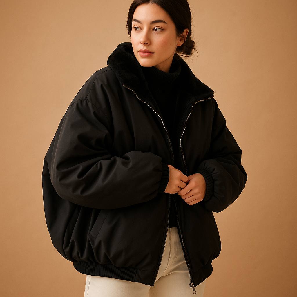 Yarice Korte Winterjas met Capuchon – Warm en Elegant