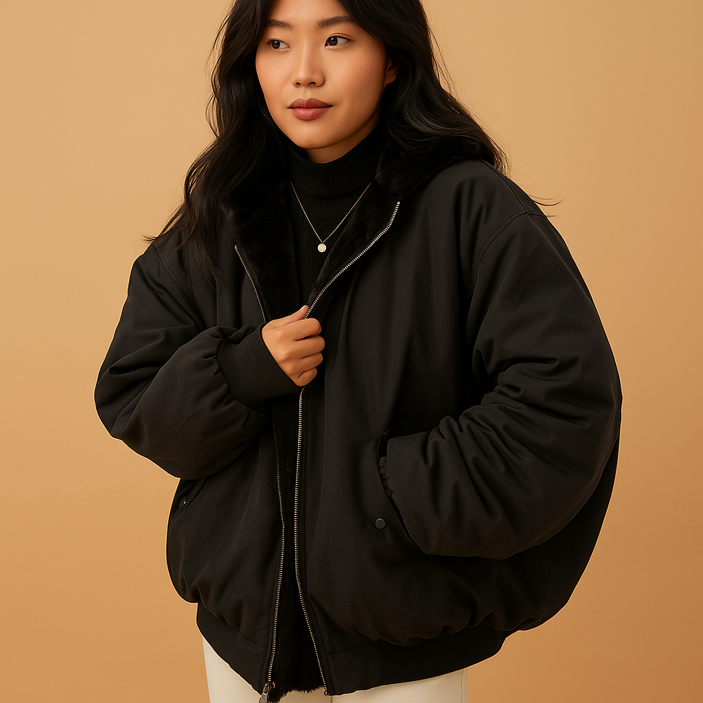 Yarice Korte Winterjas met Capuchon – Warm en Elegant