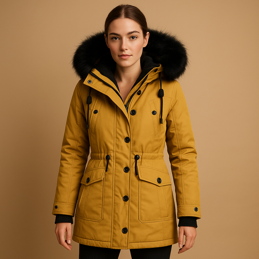 Yaraline Lange Winterjas voor Dames – Waterdicht en Warm