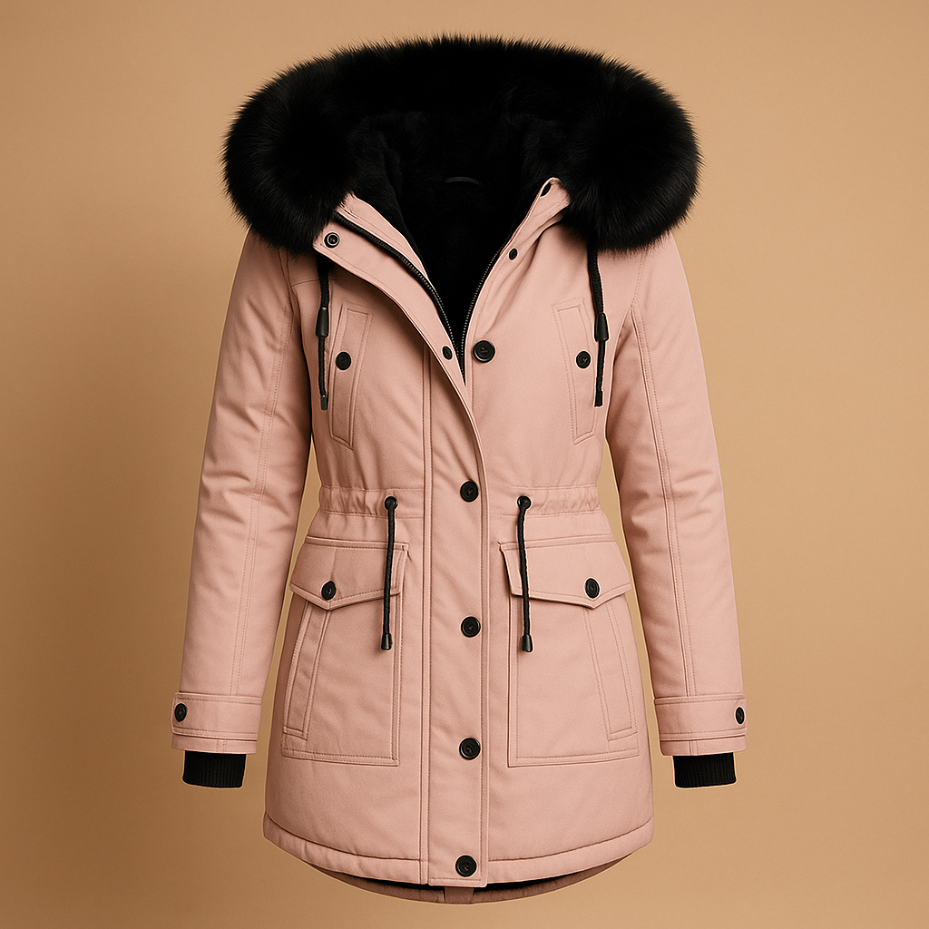 Yaraline Lange Winterjas voor Dames – Waterdicht en Warm