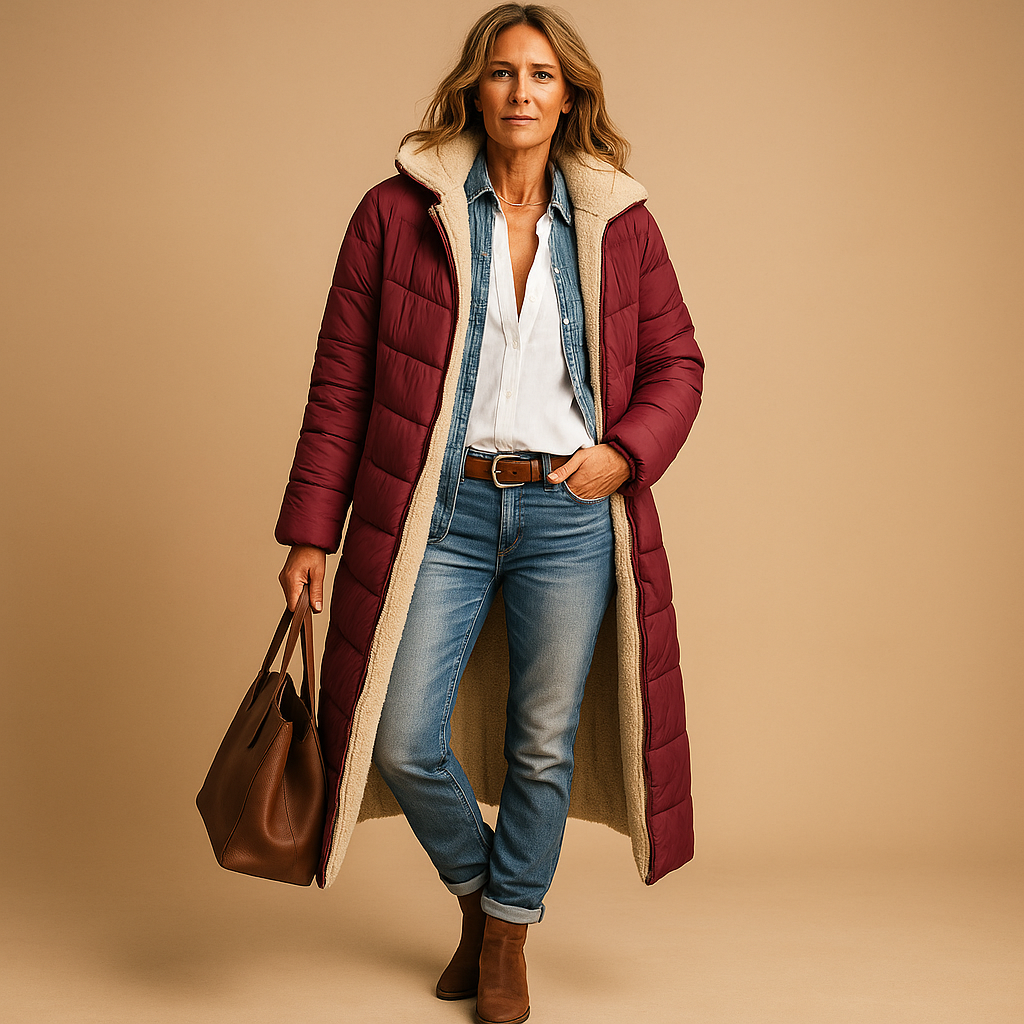 Lange Dames Winterjas – Elegante en Warme Jas voor Stijlvolle Dagen