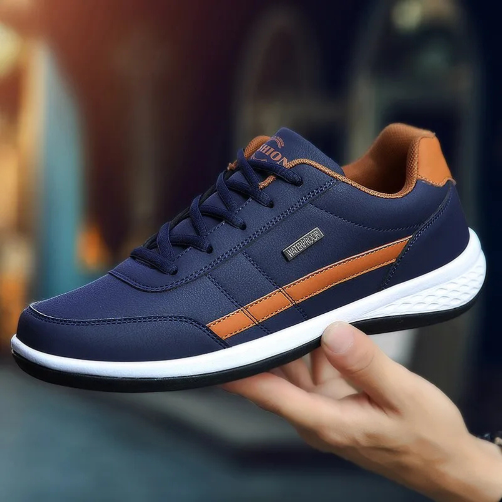 Orthopedische Leren Herenschoenen met Antislipzool – De ComfortStap Veterschoen