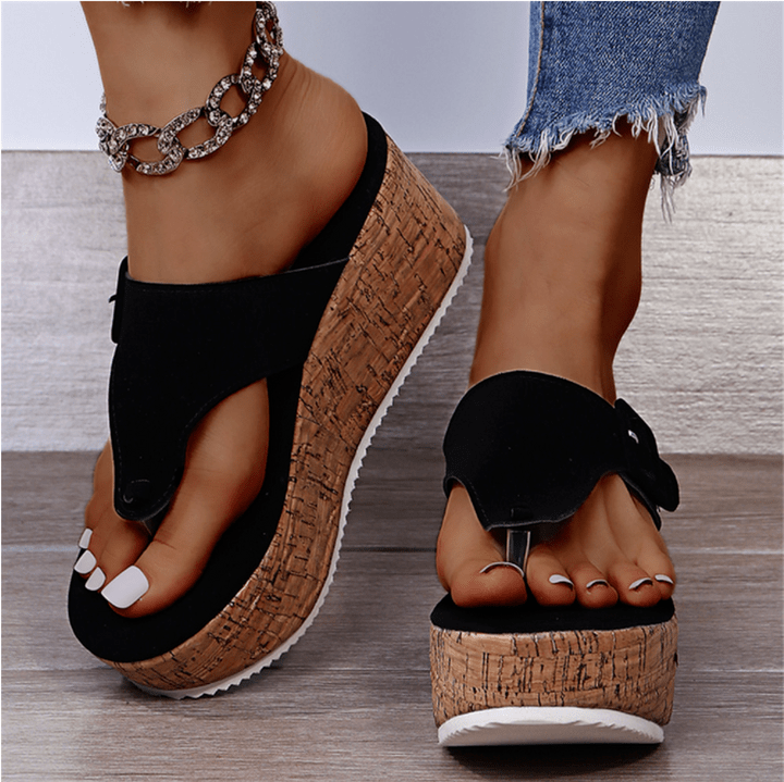 Avelina verhoogde orthopedische sandalen – Comfort en houdingcorrectie met stijl