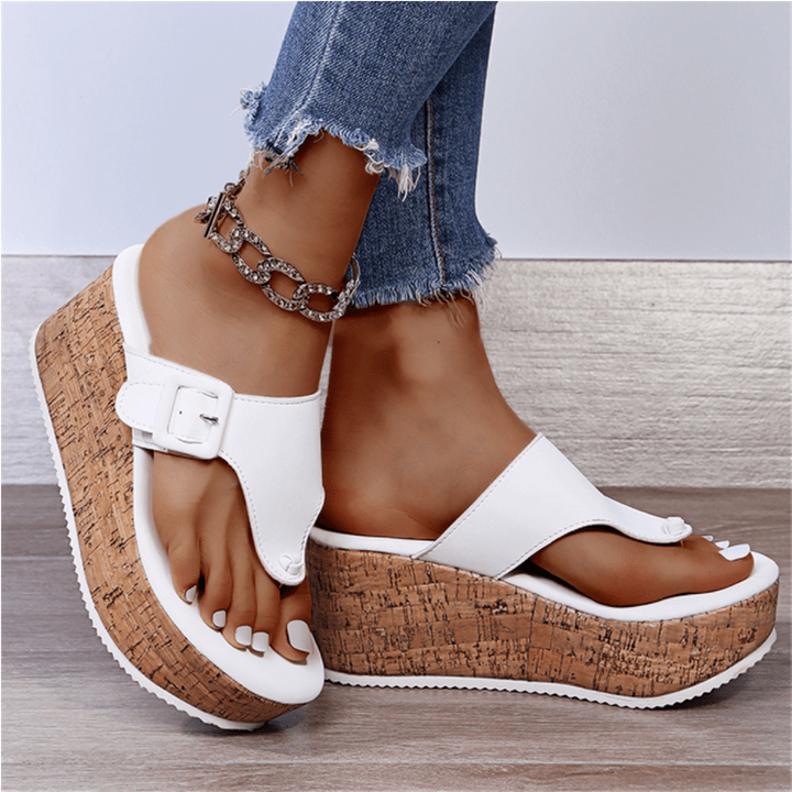 Avelina verhoogde orthopedische sandalen – Comfort en houdingcorrectie met stijl