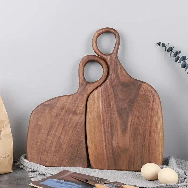 Luxe Walnoot Snij- en Serveerplank Set Waldré – 2-Delig