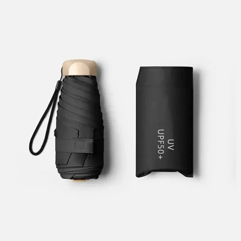 Opvouwbare Mini-Paraplu Solara – Compact, UV-bescherming & Windbestendig
