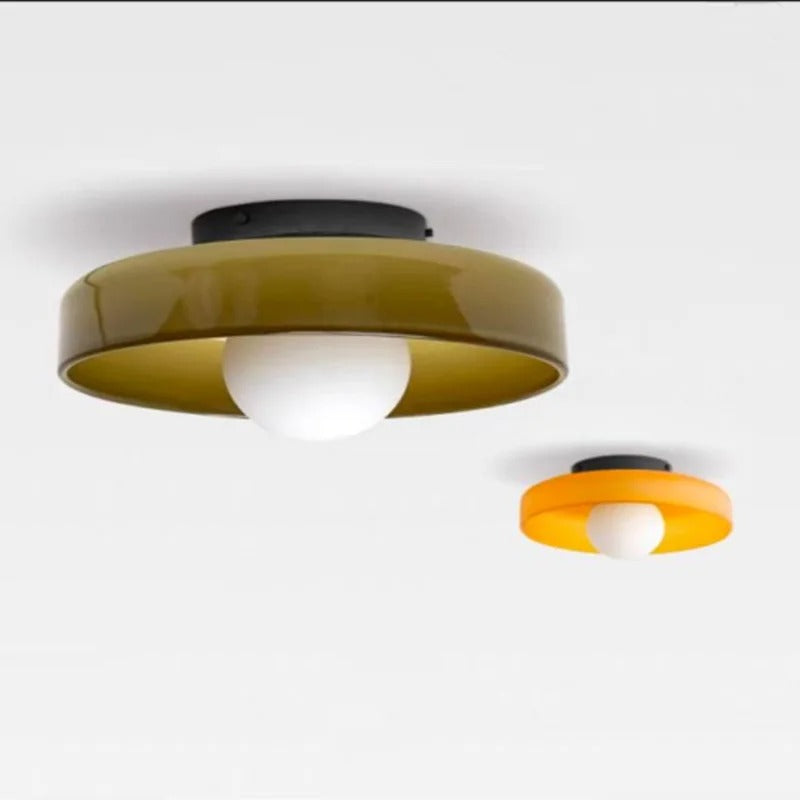 VerreLume Glazen Plafondlamp – Modern Design met Warme Lichtverspreiding