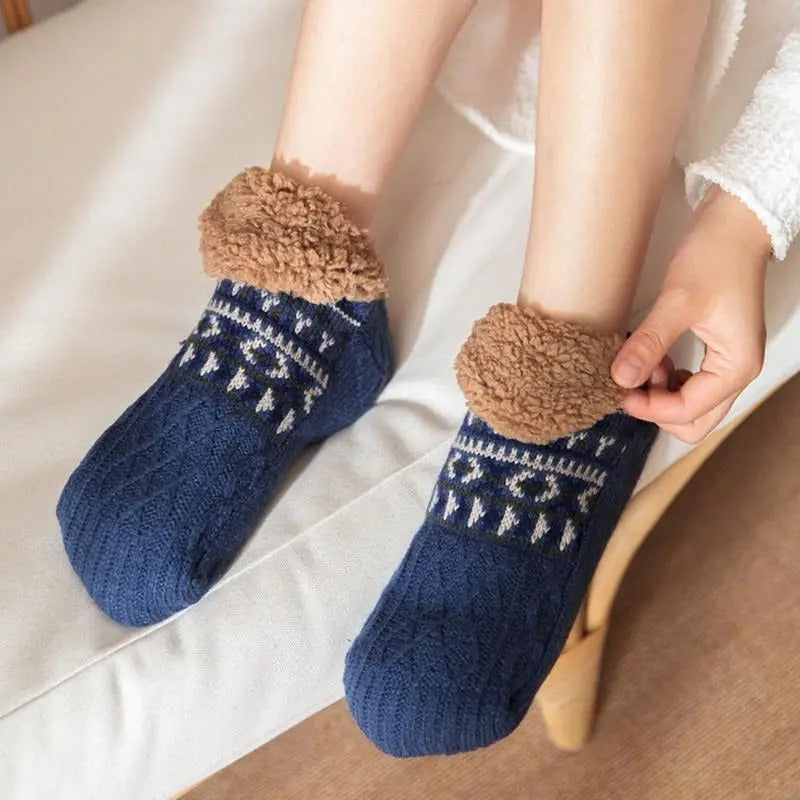 WarmGrip – Warme Antislip Wintersokken voor Thuisgebruik (Unisex)