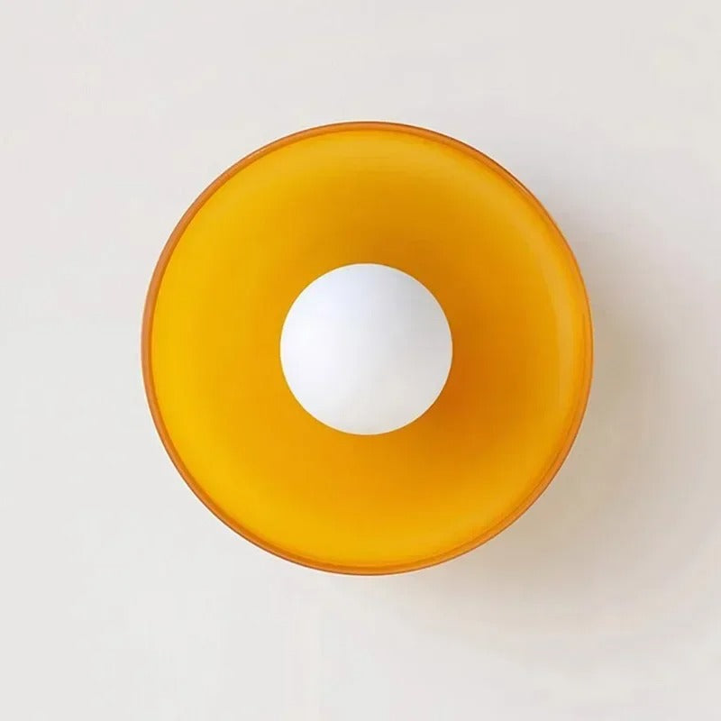 VerreLume Glazen Plafondlamp – Modern Design met Warme Lichtverspreiding