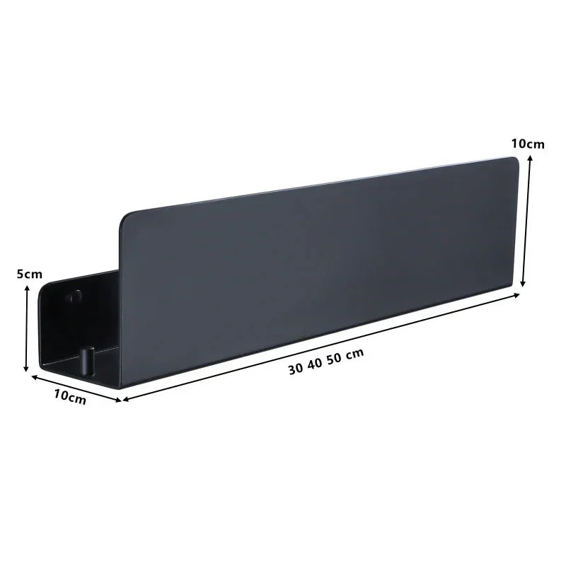 Aluminium Wandplank Badkamer - Moderne Organizer met Schroefbevestiging
