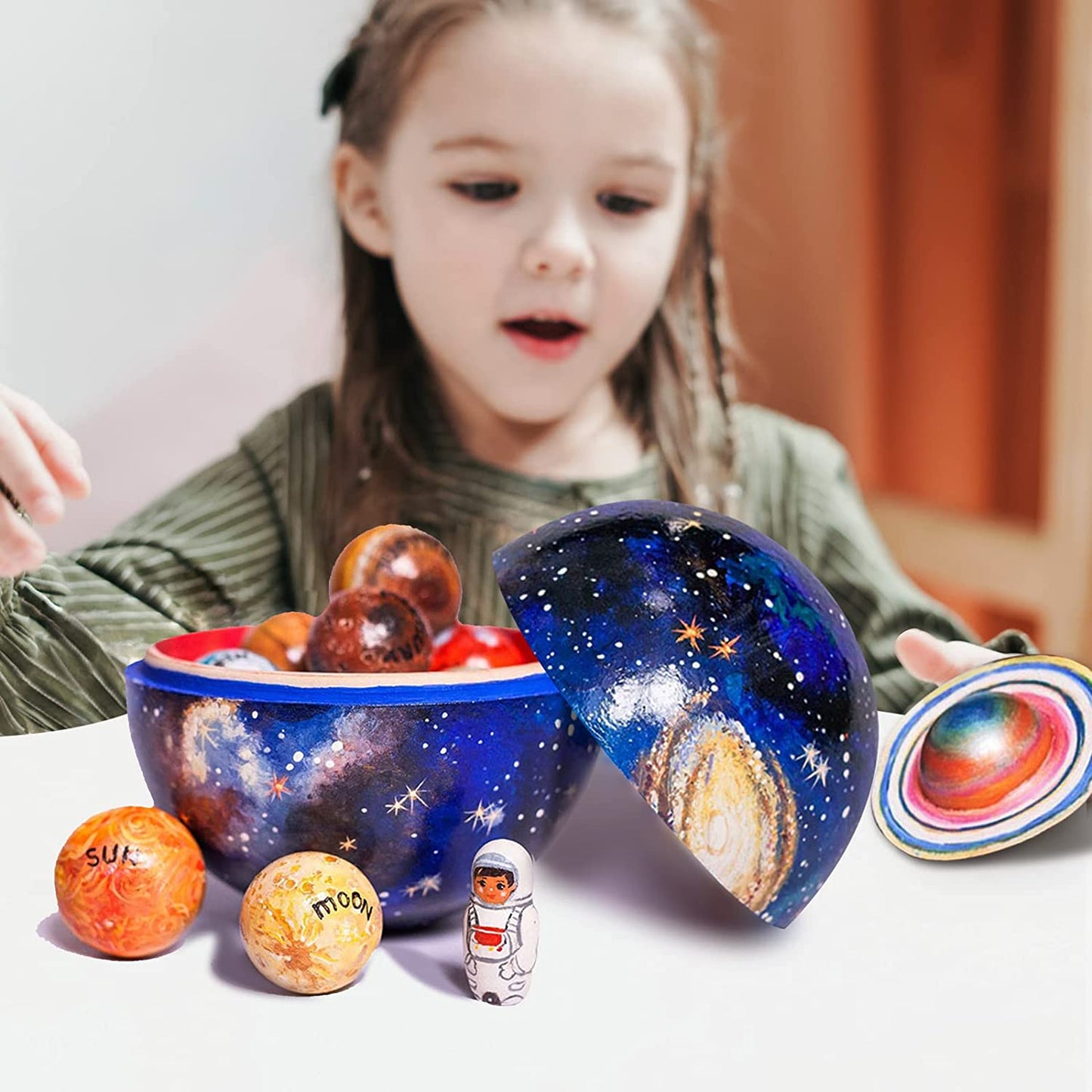 Houten Planeten Set – Educatief Speelgoed voor Kinderen