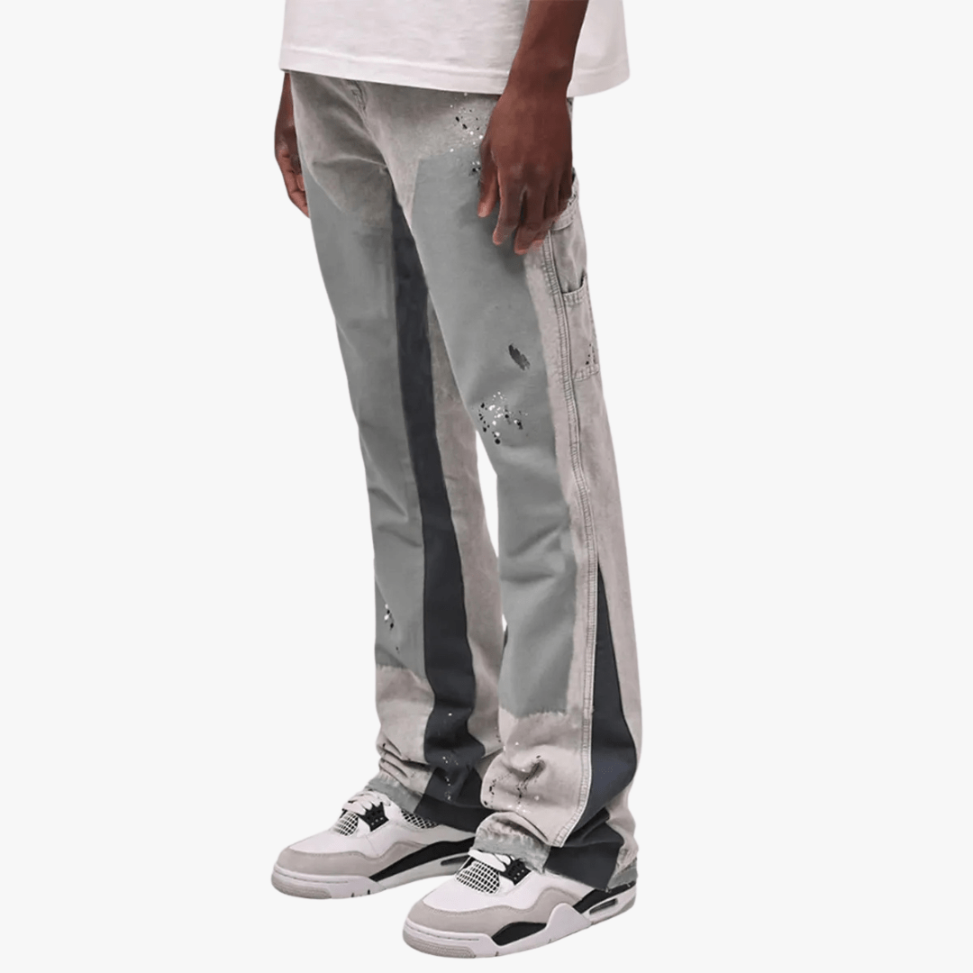 UrbanVibe Spijkerbroek – Relaxed Fit met Verfvlekken en Streetlook